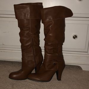 Brown High Heel Boots